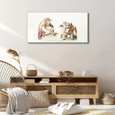 A mythological meeting in the glow of love Canvas Wall art