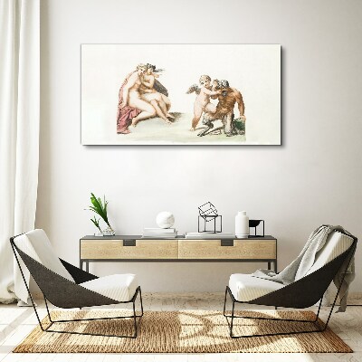 A mythological meeting in the glow of love Canvas Wall art