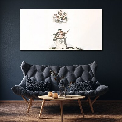 Mythological inspirations in pastel tones Canvas Wall art