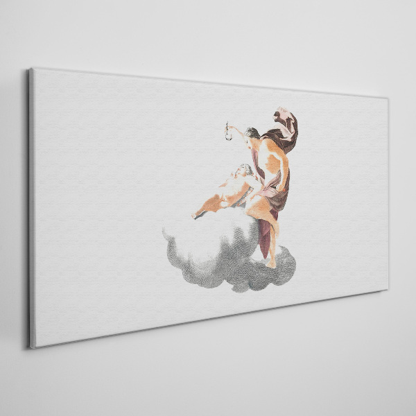 Angel on a cloud Canvas Wall art