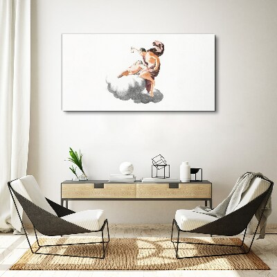 Angel on a cloud Canvas Wall art