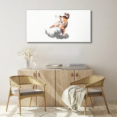 Angel on a cloud Canvas Wall art