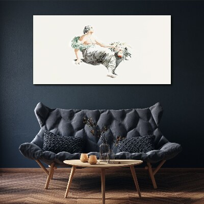 Flower Muse Canvas Wall art