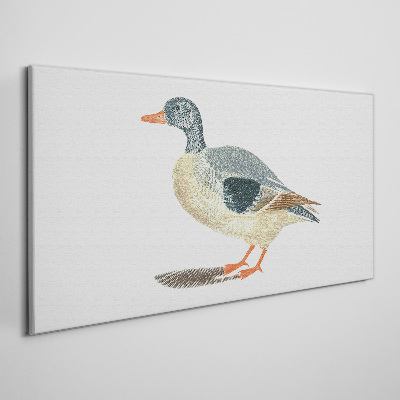 Duck in pastel shades Canvas Wall art