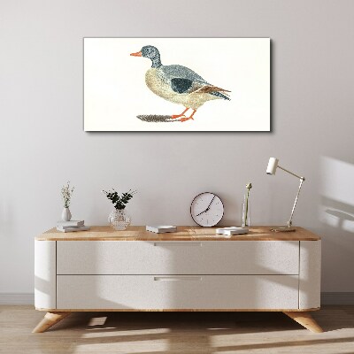 Duck in pastel shades Canvas Wall art