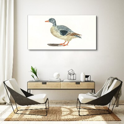 Duck in pastel shades Canvas Wall art