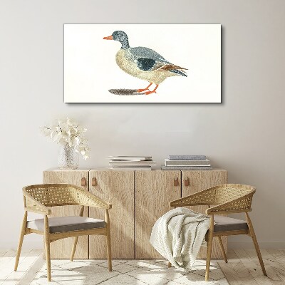Duck in pastel shades Canvas Wall art