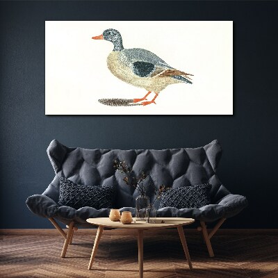 Duck in pastel shades Canvas Wall art