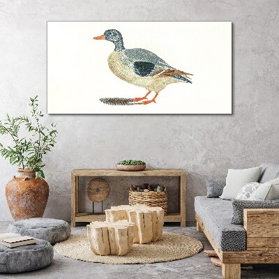 Duck in pastel shades Canvas Wall art