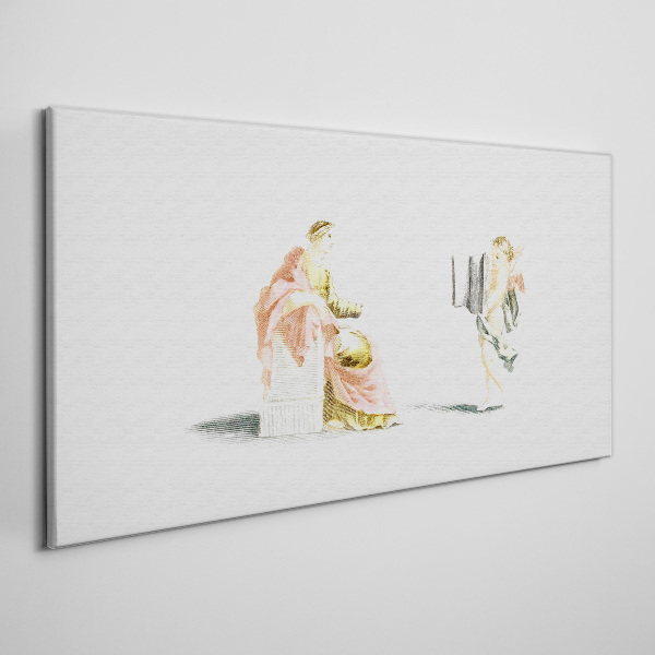 Conversation with an angel Canvas Wall art
