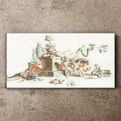 Mythological scene with characters Canvas Wall art