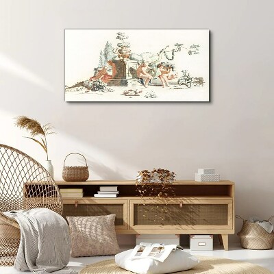 Mythological scene with characters Canvas Wall art
