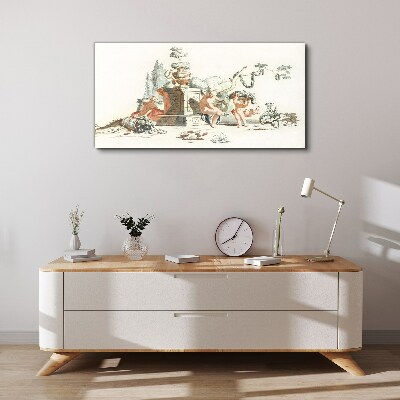 Mythological scene with characters Canvas Wall art
