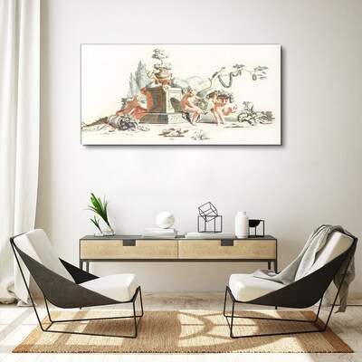 Mythological scene with characters Canvas Wall art