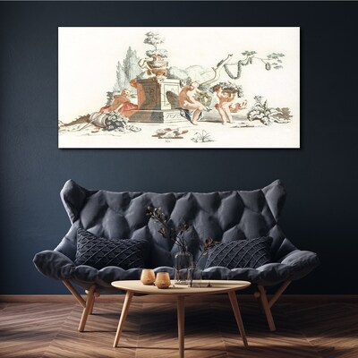 Mythological scene with characters Canvas Wall art