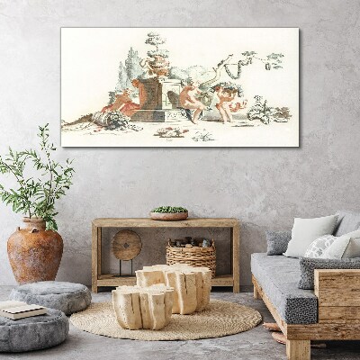 Mythological scene with characters Canvas Wall art