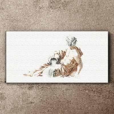 Mythological man with a jug Canvas Wall art