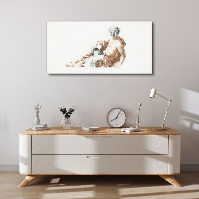 Mythological man with a jug Canvas Wall art