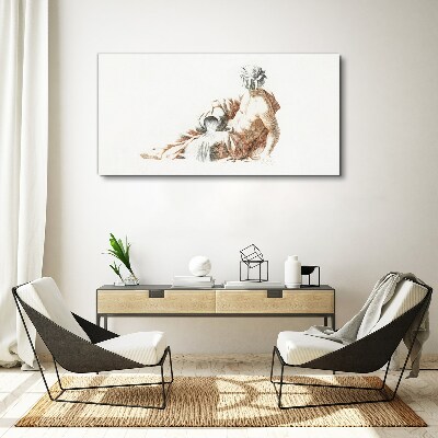 Mythological man with a jug Canvas Wall art