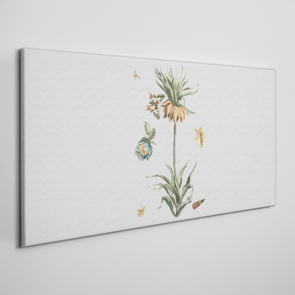 Floral motifs in delicate colors Canvas Wall art