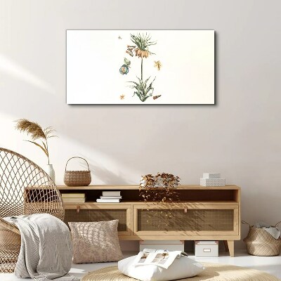 Floral motifs in delicate colors Canvas Wall art