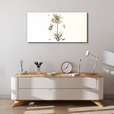 Floral motifs in delicate colors Canvas Wall art