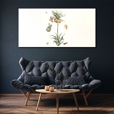 Figure flowers plant Canvas Wall art