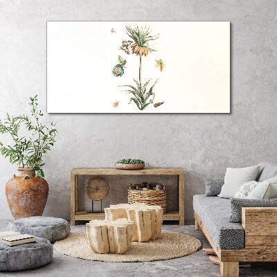 Figure flowers plant Canvas Wall art