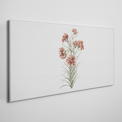 Figure flowers plant Canvas Wall art