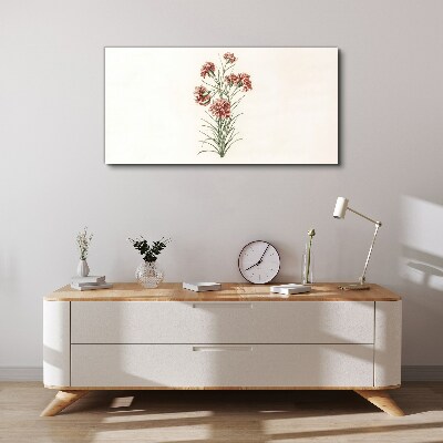 Figure flowers plant Canvas Wall art