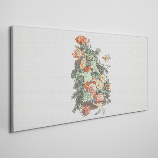 Floral arrangement in a vase Canvas print