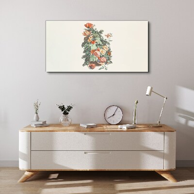 Floral arrangement in a vase Canvas print