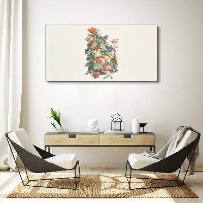 Floral arrangement in a vase Canvas print