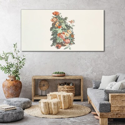 Floral arrangement in a vase Canvas print