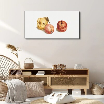 Fruits in pastel shades Canvas print