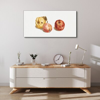 Fruits in pastel shades Canvas print