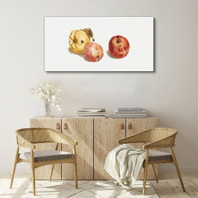 Fruits in pastel shades Canvas print