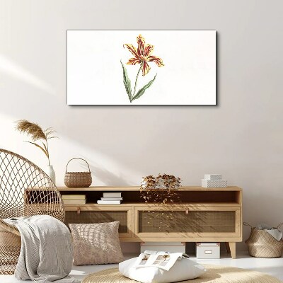 Floral arrangement in warm colors Canvas print