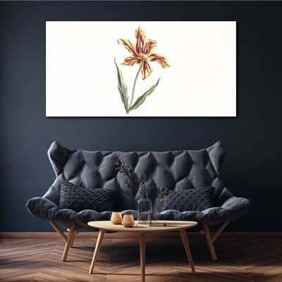 Floral arrangement in warm colors Canvas print
