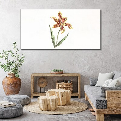 Floral arrangement in warm colors Canvas print