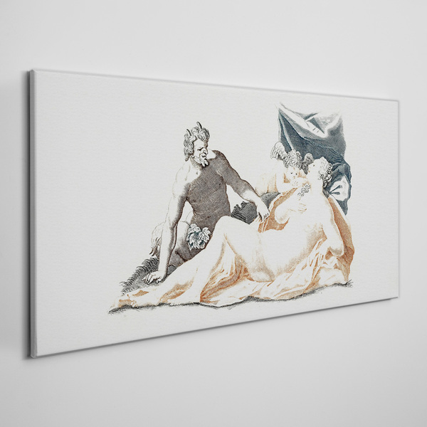Mythological scene with deities Canvas print