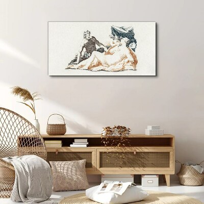 Mythological scene with deities Canvas print