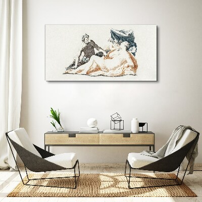Mythological scene with deities Canvas print