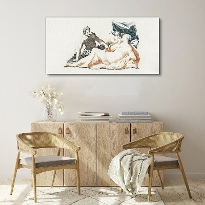 Mythological scene with deities Canvas print