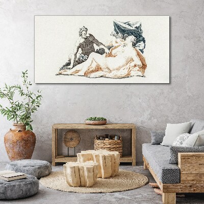 Mythological scene with deities Canvas print