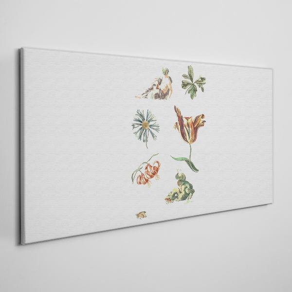 Floral inspirations in delicate colors Canvas print
