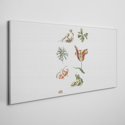 Floral inspirations in delicate colors Canvas print