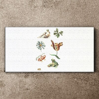 Floral inspirations in delicate colors Canvas print