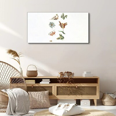 Floral inspirations in delicate colors Canvas print