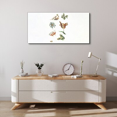 Floral inspirations in delicate colors Canvas print